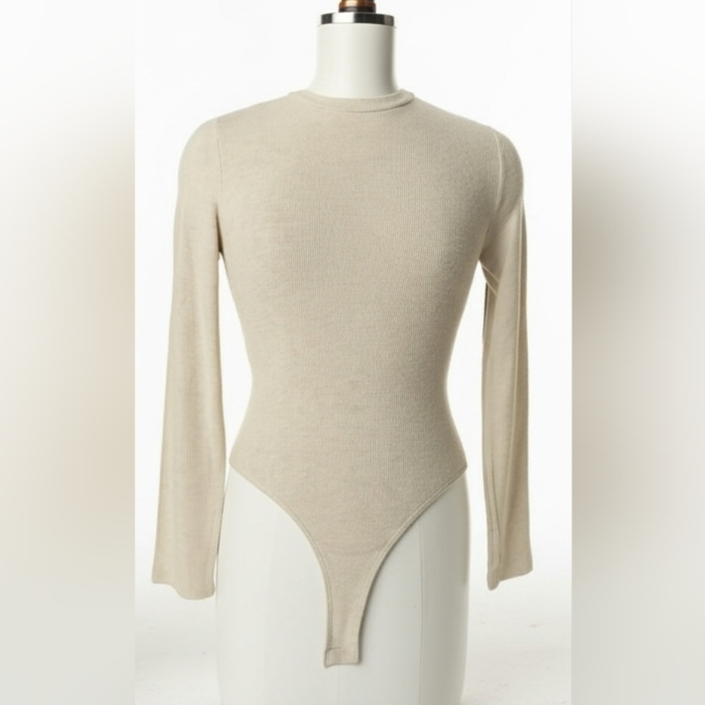 NEW Emory Park Cozy Cream Long Sleeve Bodysuit